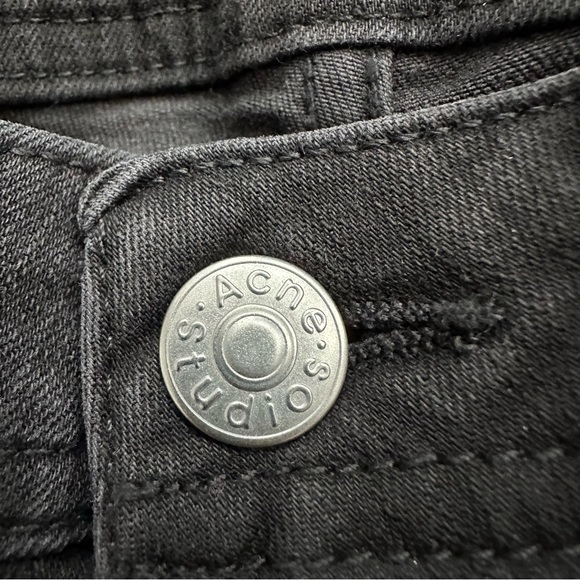 NWOT Acne Studios Climb Skinny Fit Jeans in Used Black - Picture 5 of 11